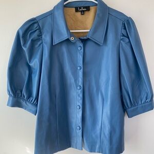 Lulu’s Blue Polyester Blouse Size Large